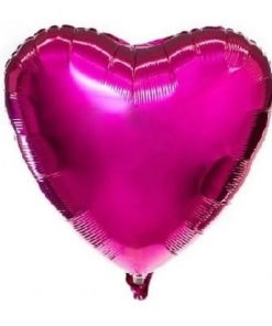 Шарик сердце розовое